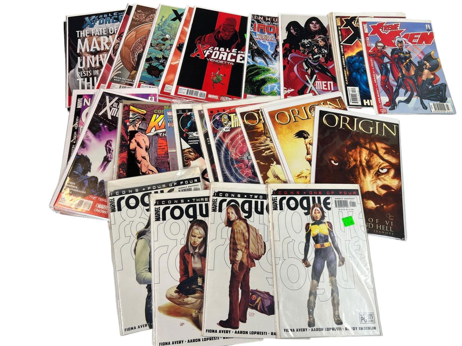 34- Marvel Comic books,  including Rogue Series 1-4 and more (1 of 17)
