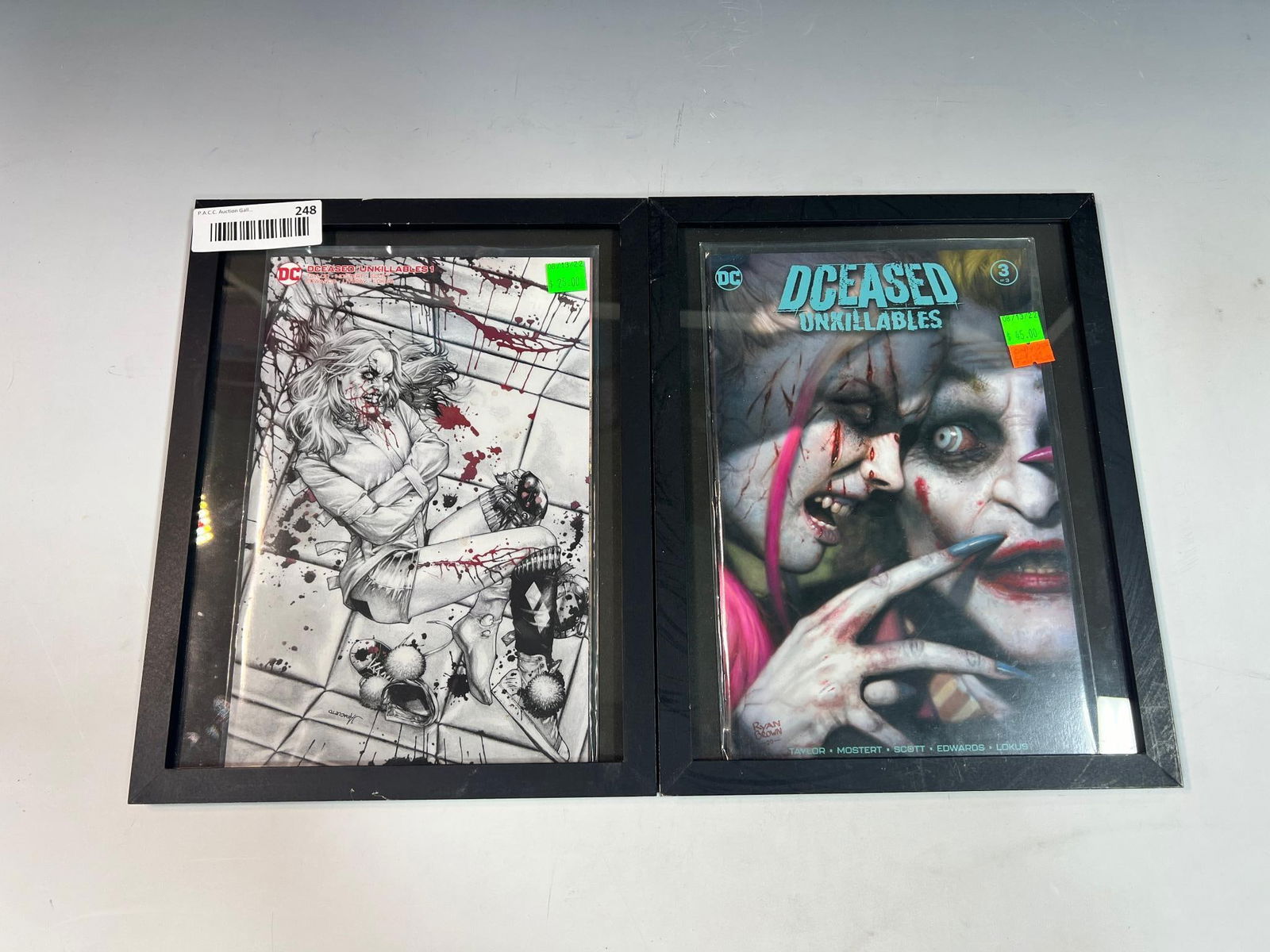 2- DCeased Unkillables in picture frames: Please look at all photos to verify the condition and issues included. Please note, the images and pictures should match, if something seems off, please ask for clarification. You can click on the gal