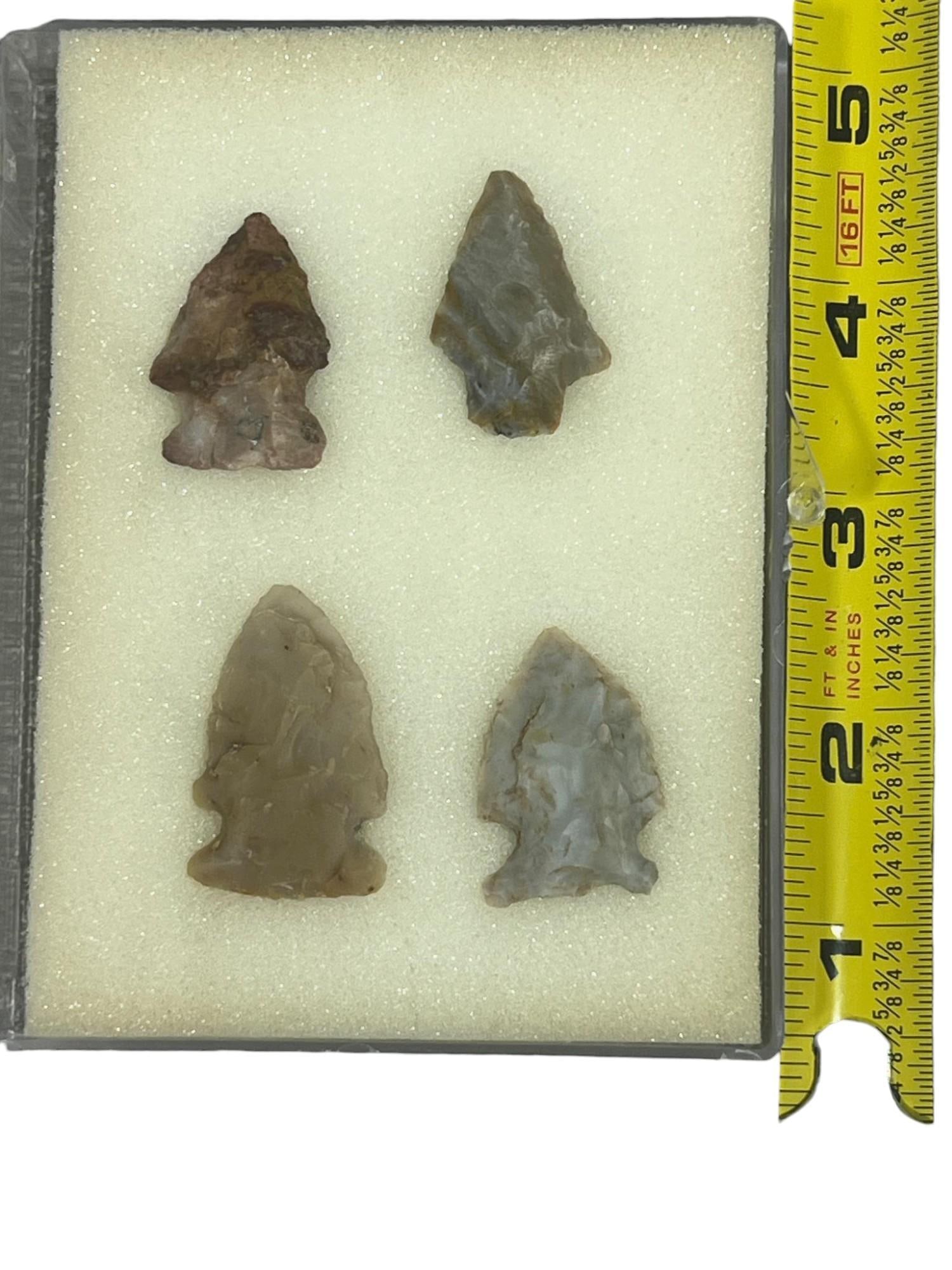 Arrowheads Flintridge Birdpoints Licking Co. Ohio Largest 1 1/2" (1 of 4)