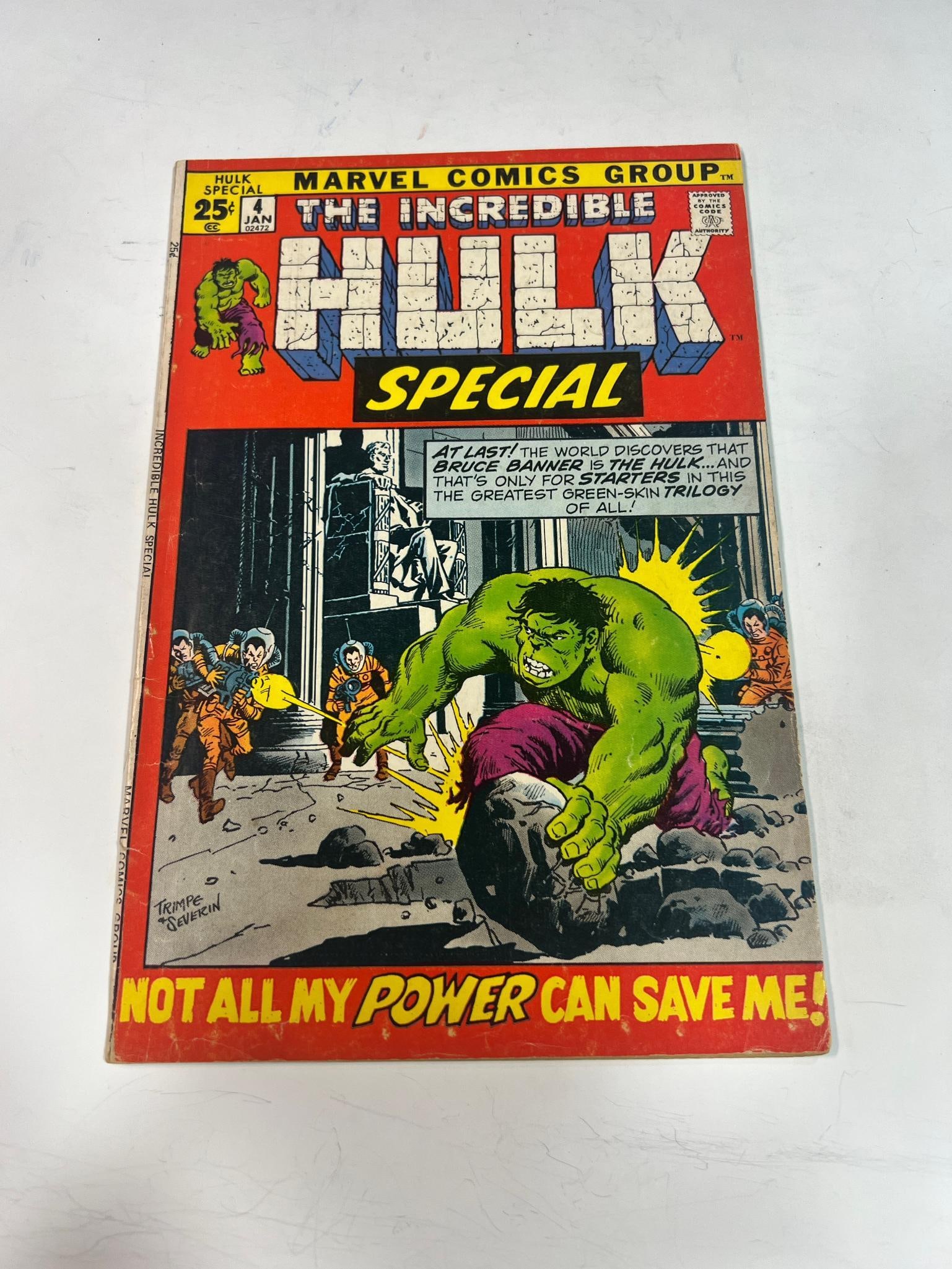 The Incredible Hulk Special #4 Marvel Comics (1 of 6)
