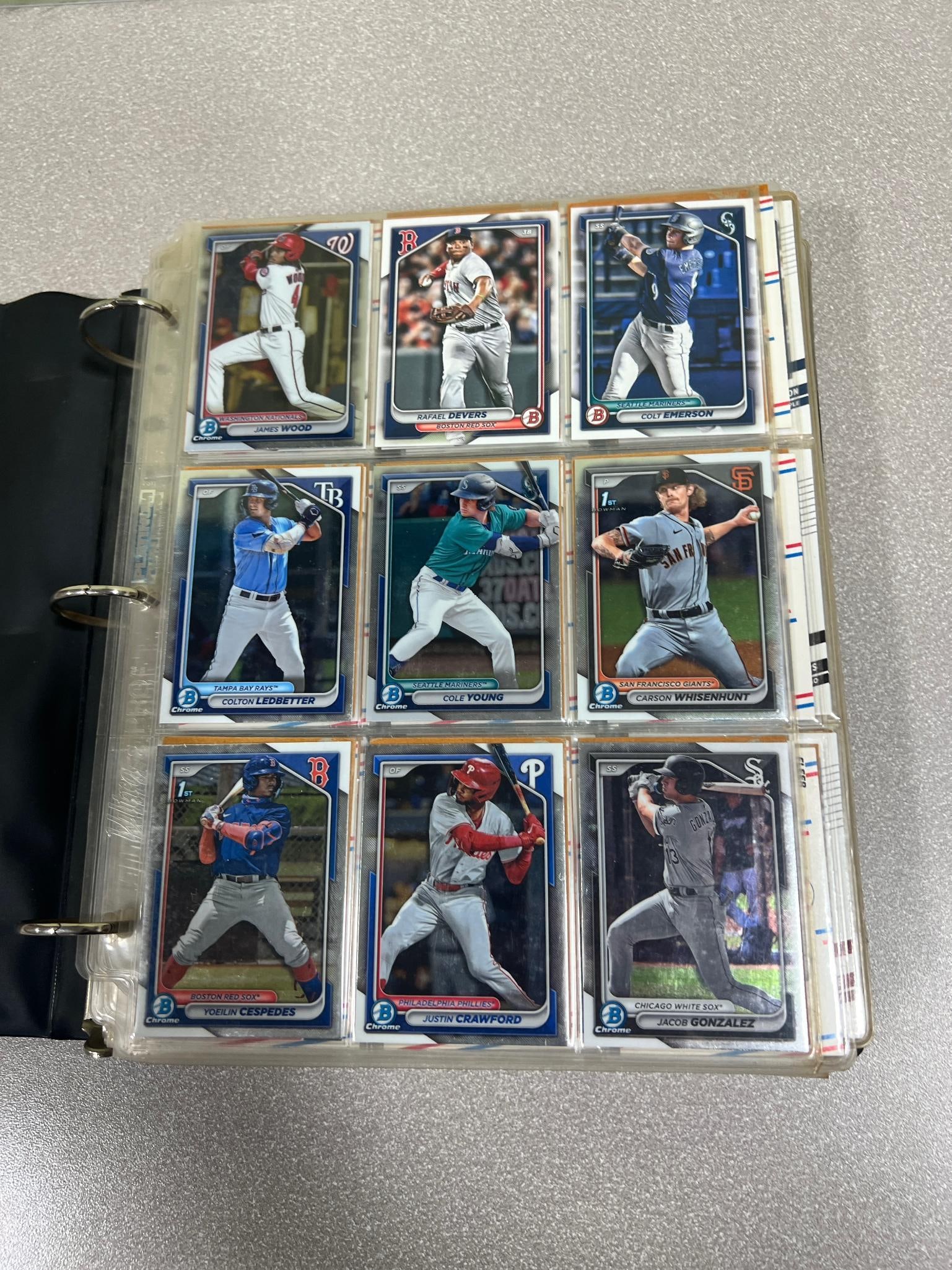 Baseball Cards notebook 550+ cards (1 of 4)