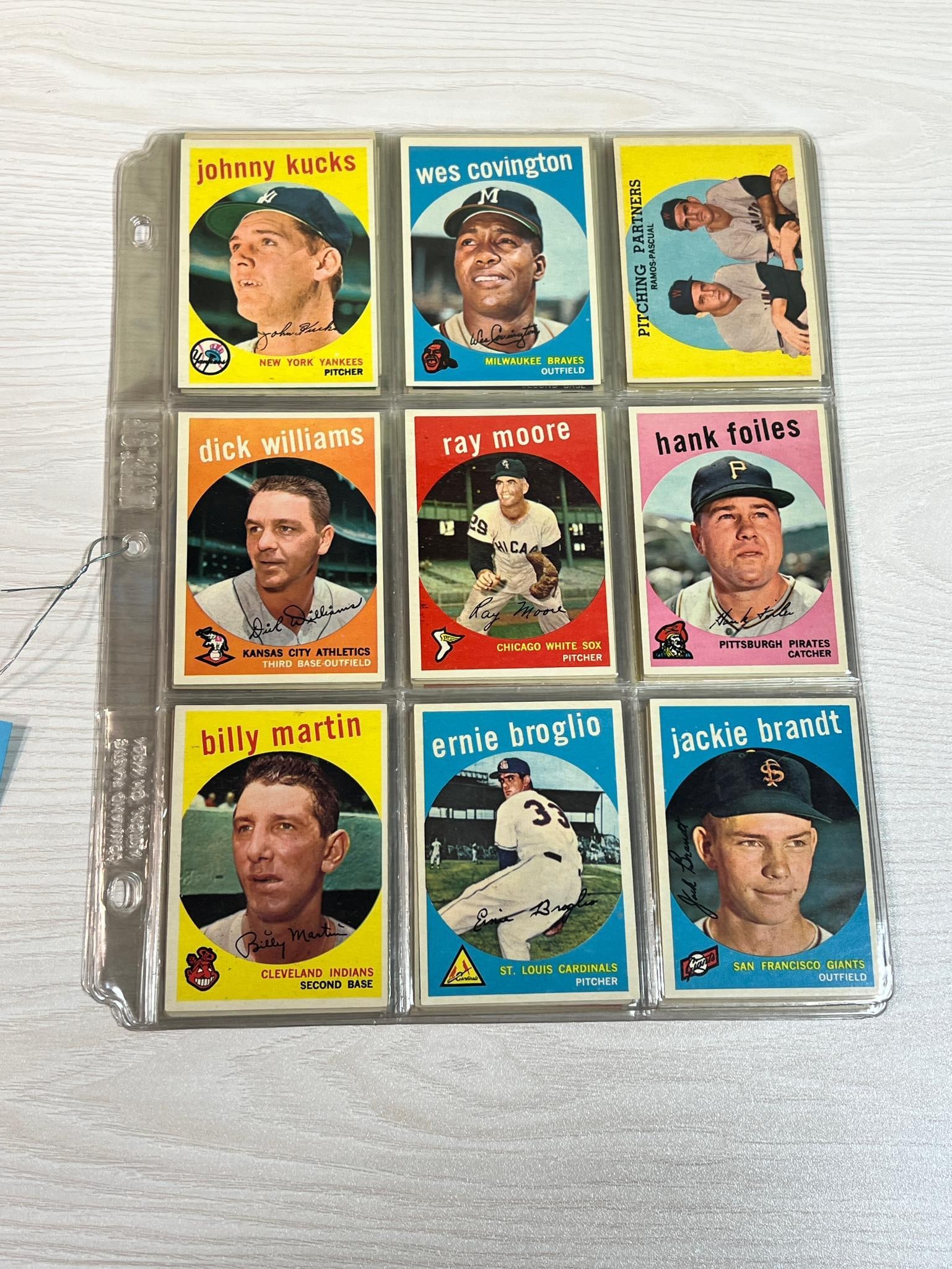 1959 Topps Baseball Series 4 lot of 45 cards (1 of 6)
