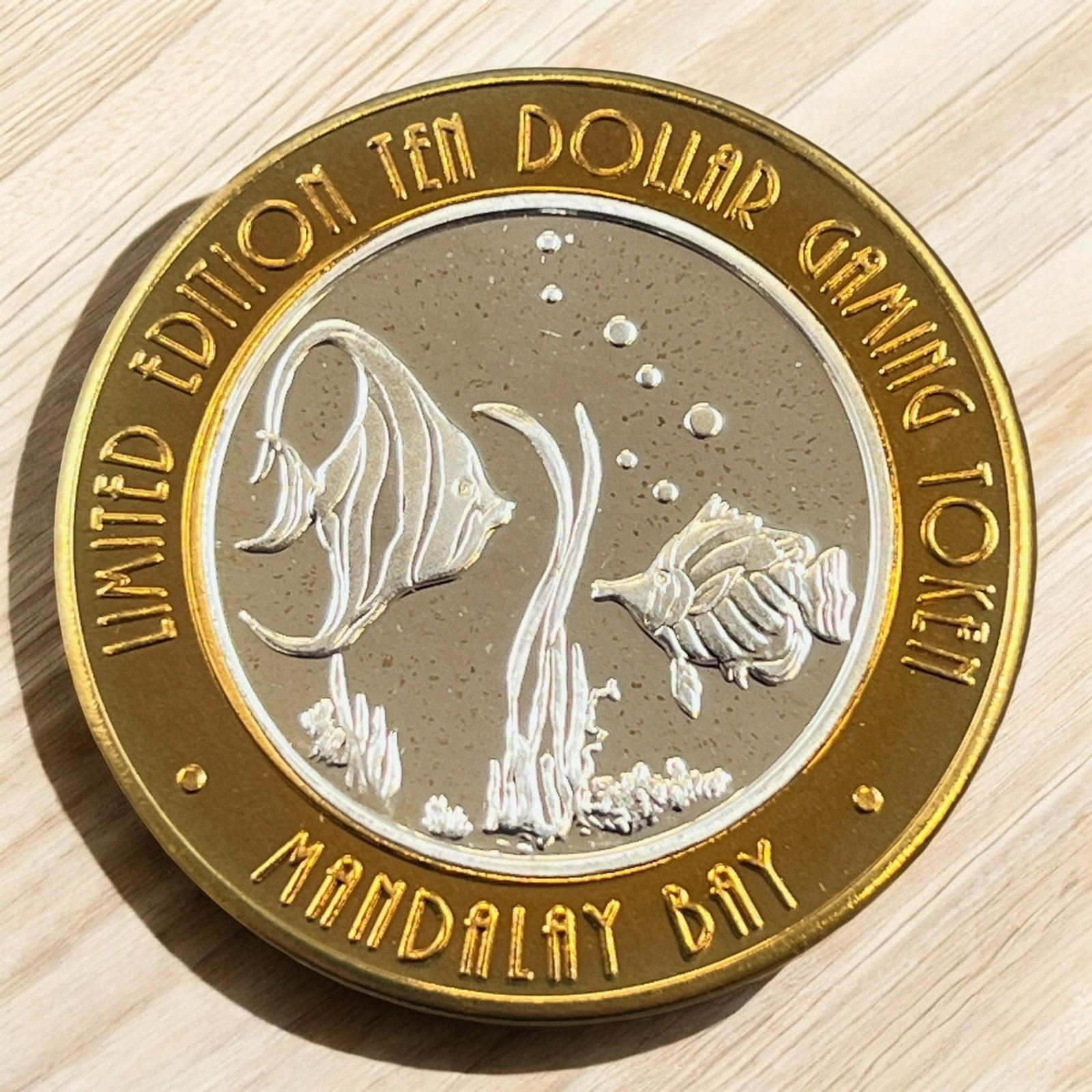 Mandalay Bay Limited Edition .999 Silver Ten Dollar Gaming Token (1 of 2)