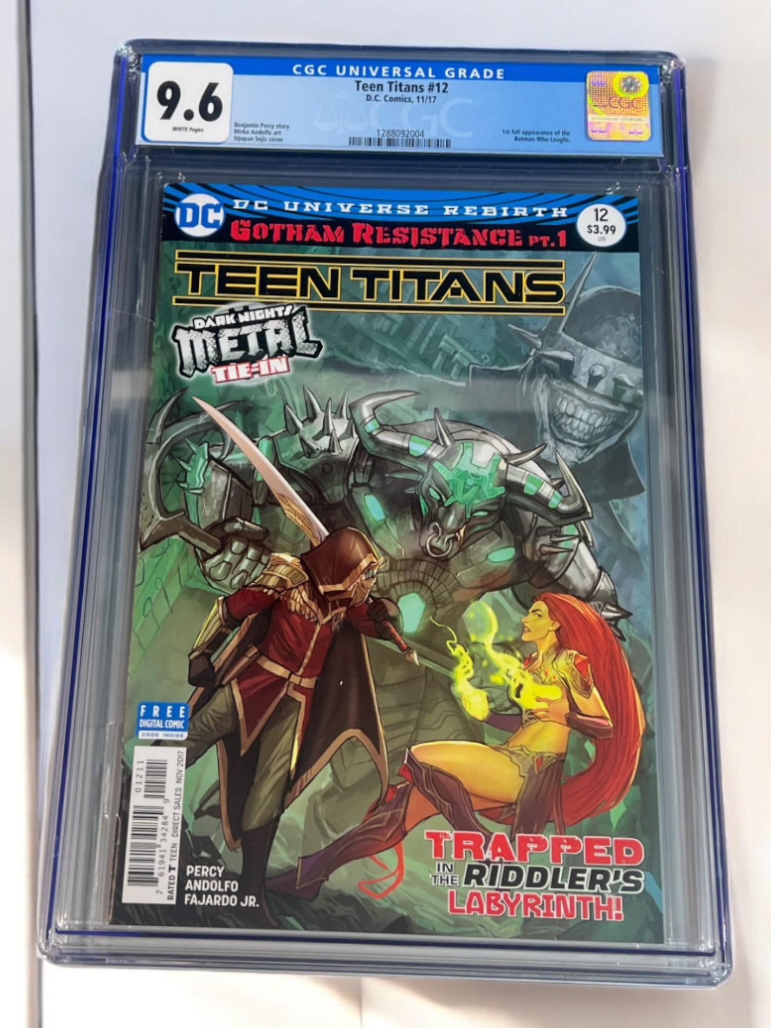 Teen Titans #12 DC Comics CGC 9.6 (1 of 2)