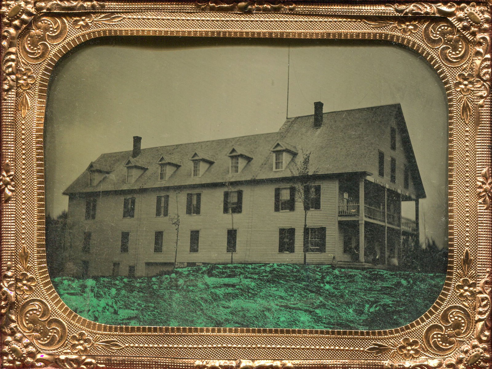 Ambrotype Of Bradford Springs Hotel In New Hampshire Auction