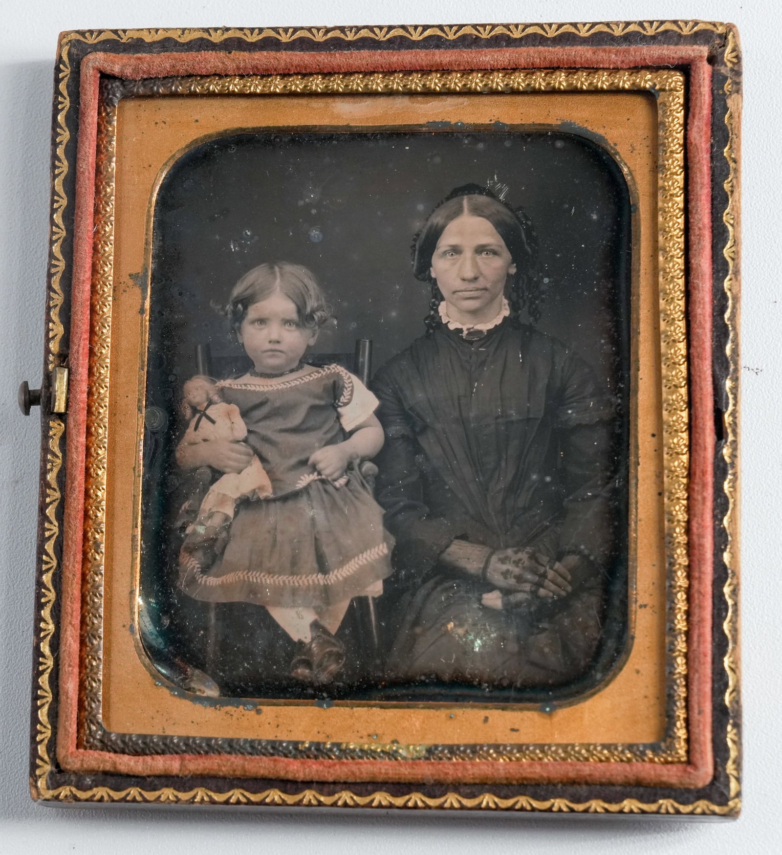 Daguerreotype of a Girl with a Cheerful Doll (1 of 1)
