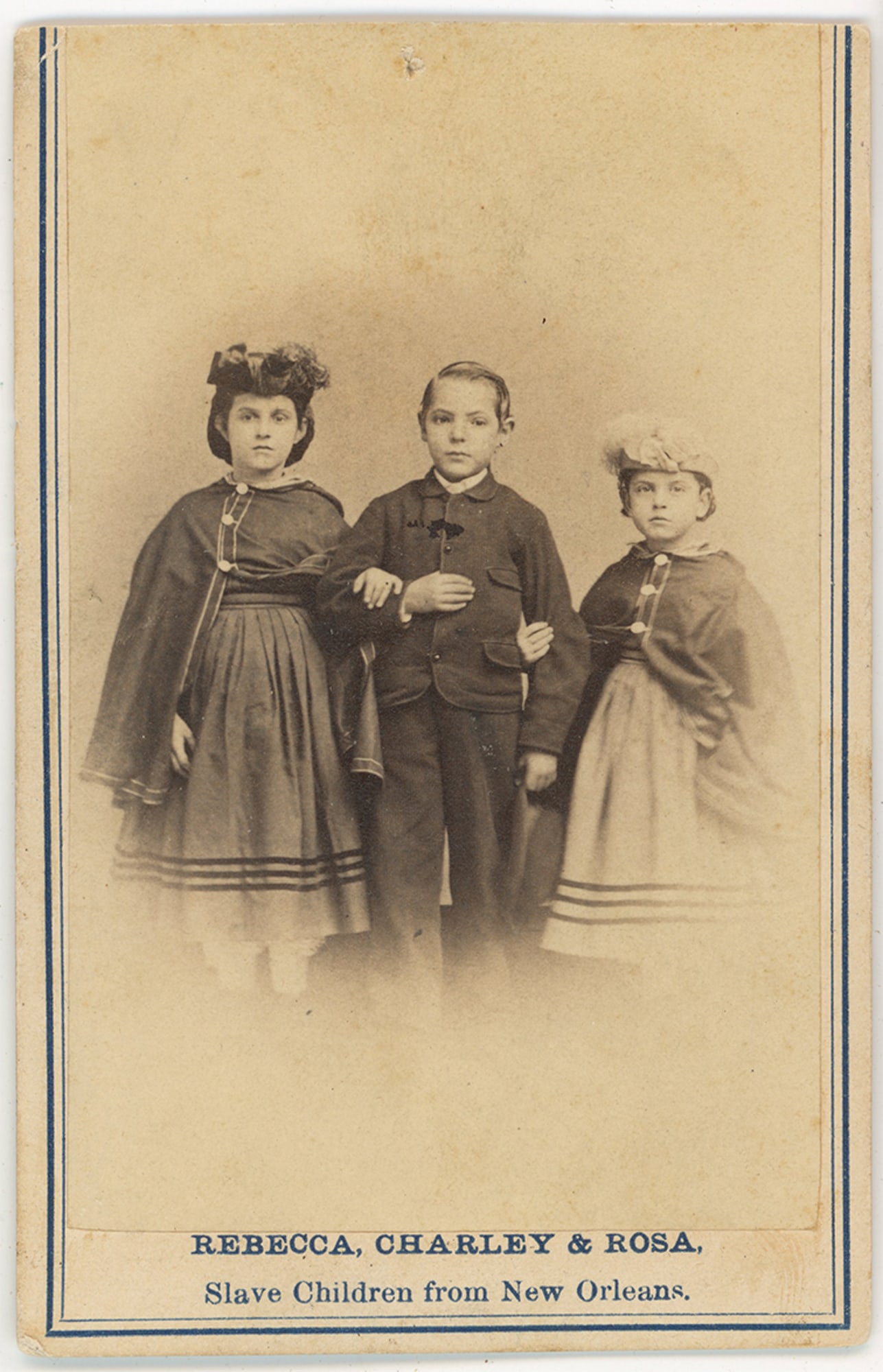 CDV The White "Slave Children from New Orleans" (1 of 2)