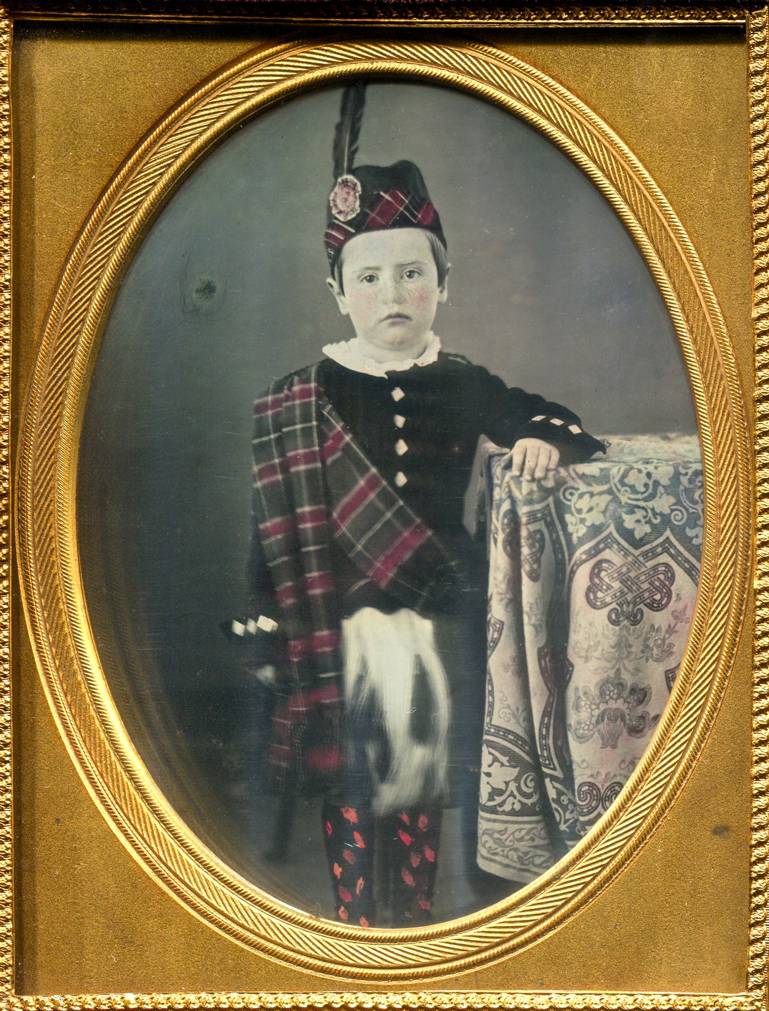 Daguerreotype of a Young Boy in Scottish Attire (1 of 1)