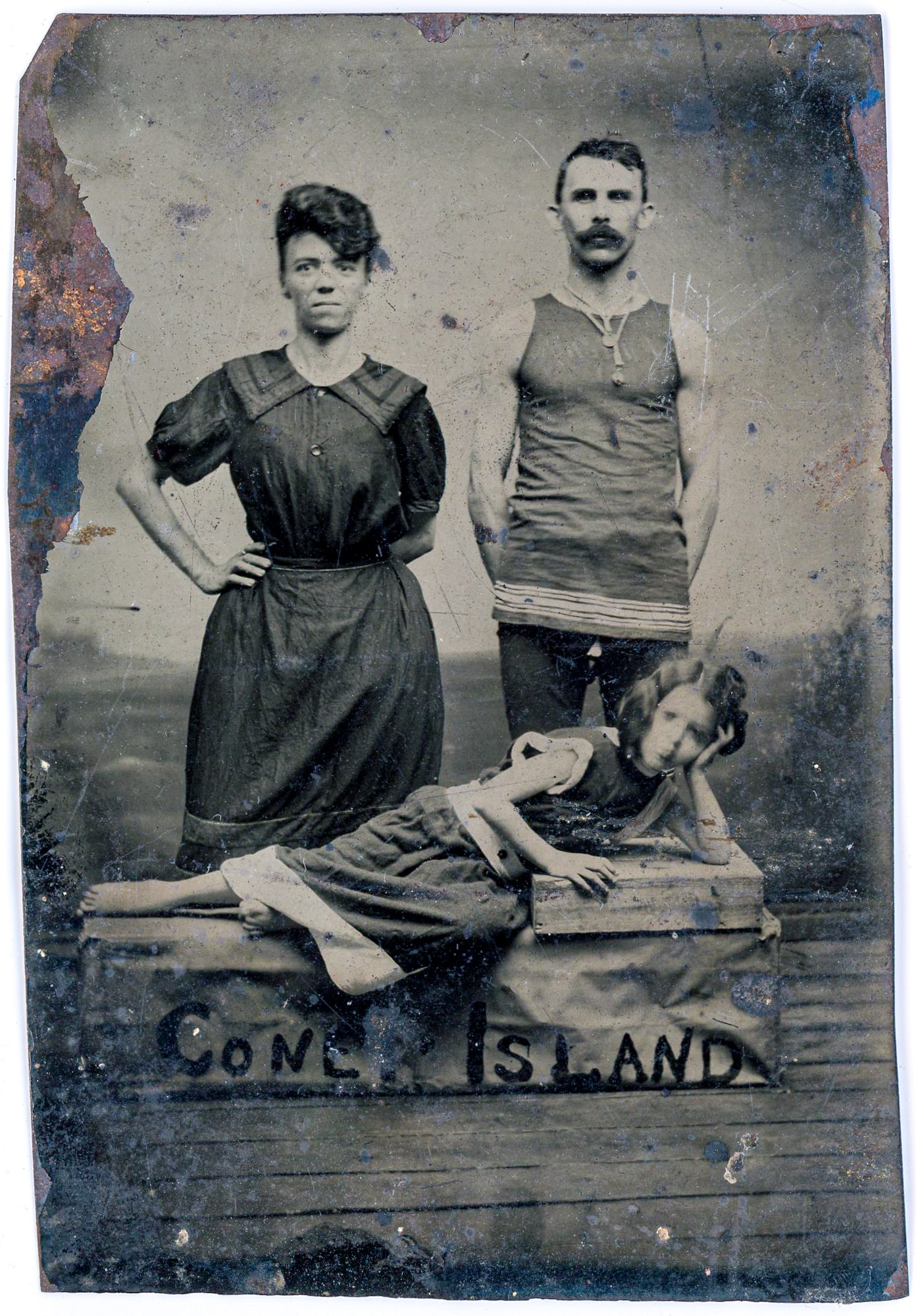 Coney Island Swimmers Tintype, (1 of 1)