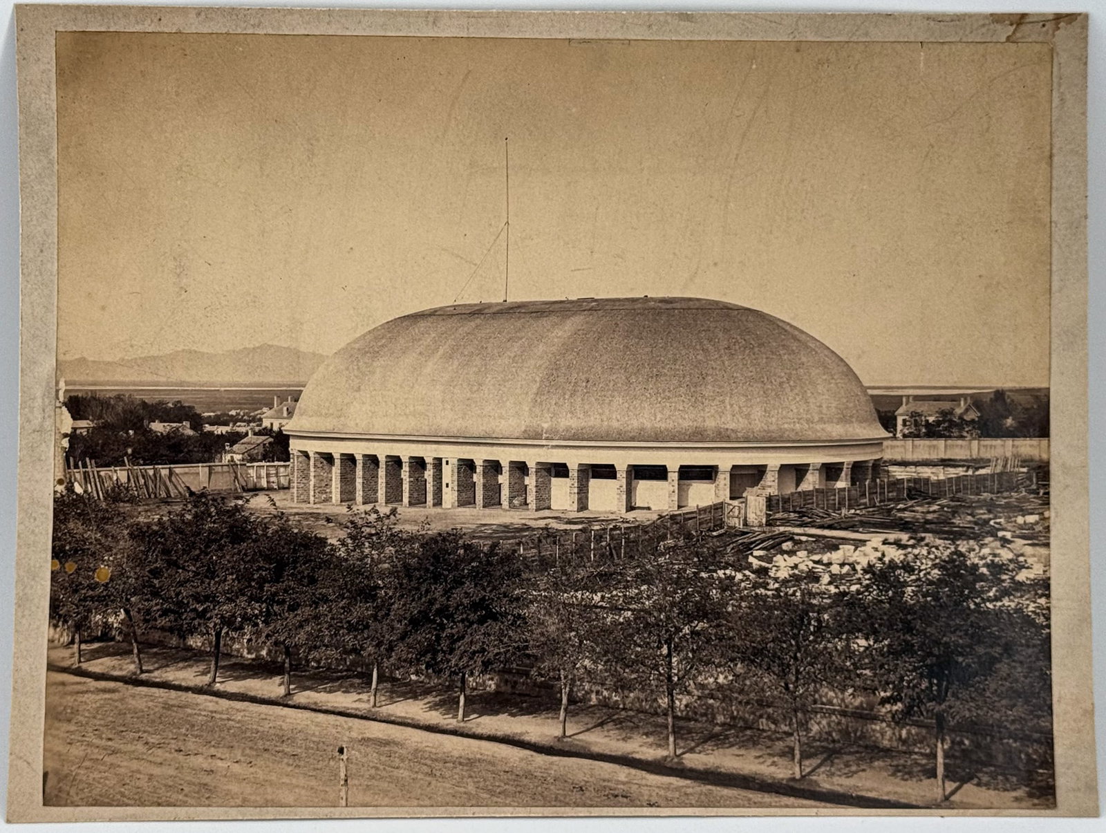 Mammoth Albumen Photograph of Mormon Tabernacle, by Russell (1 of 2)