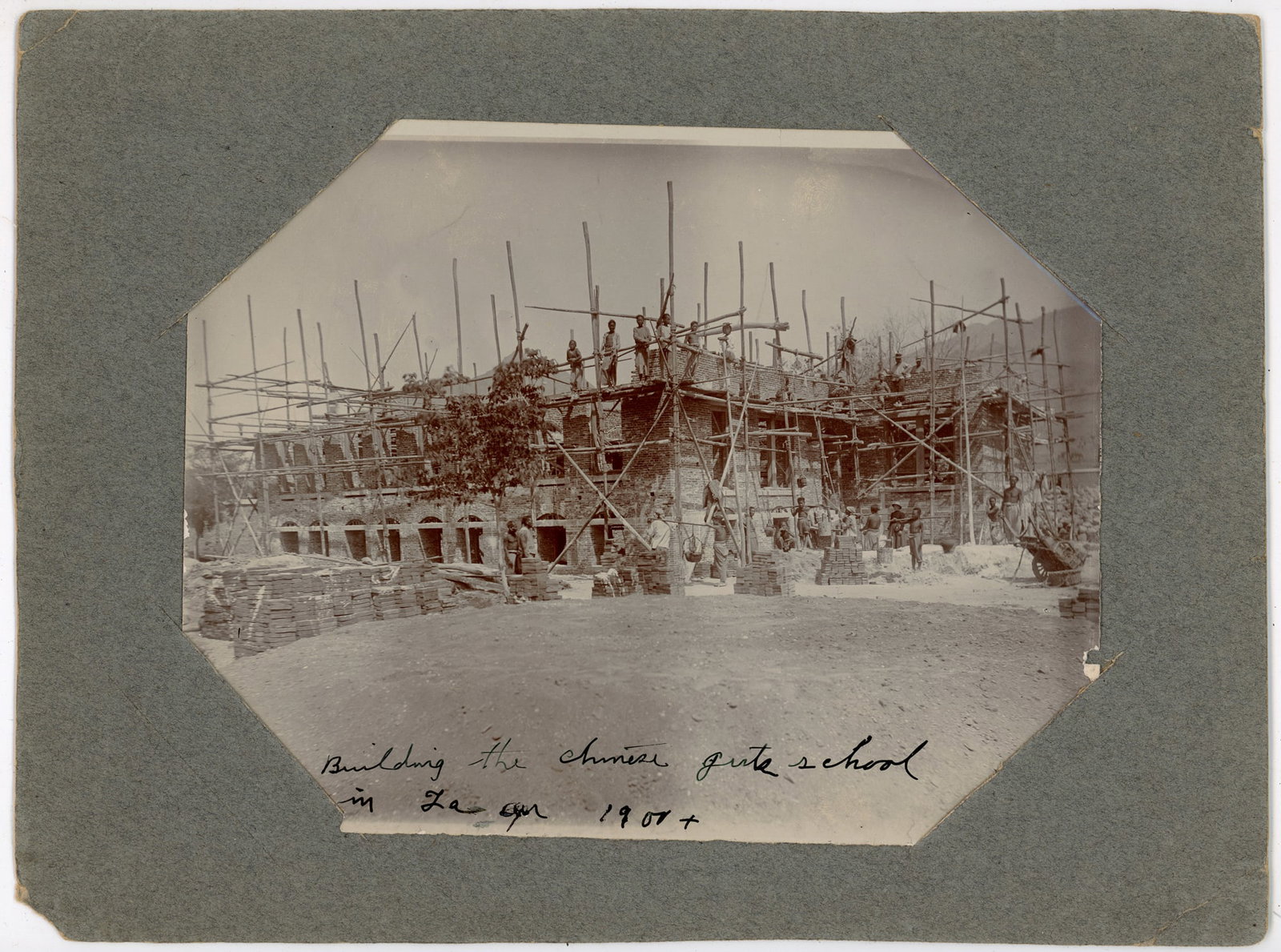 Building the Chinese Girl's School in Japan ca 1900 (1 of 2)