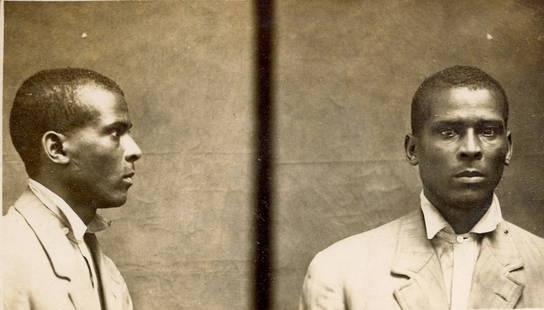 Texas African American Wanted Poster – First Degree Murder: Texas African American Wanted Poster – D. D. Spates, First Degree Murder, 1912 – with 2 3/4" x 4 3/4" Mug Shots Original Texas prison escape wanted poster for D. D. Spates, an African American sch