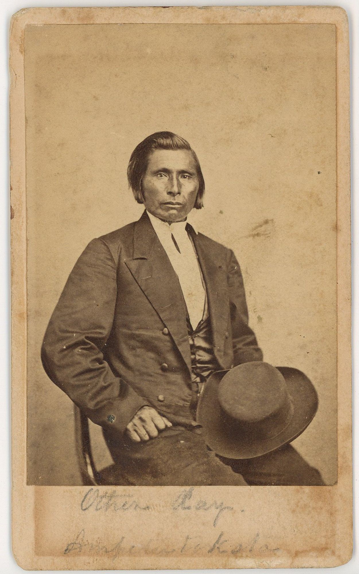 CDV of Wahpeton Dakota Leader Anpetu-Tokeca (John Other Day) (1 of 2)