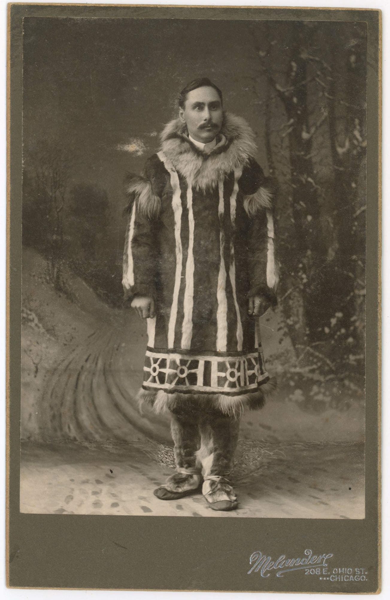 Cabinet Card of Arctic Explorer Stephen Ivanoff, Unalaklik, Alaska (1 of 2)