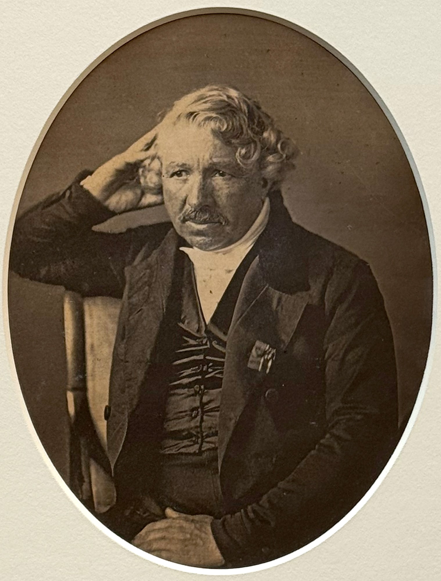 Portrait of Daguerre Crystalotype by Whipple from Meade Daguerreotype (1 of 3)