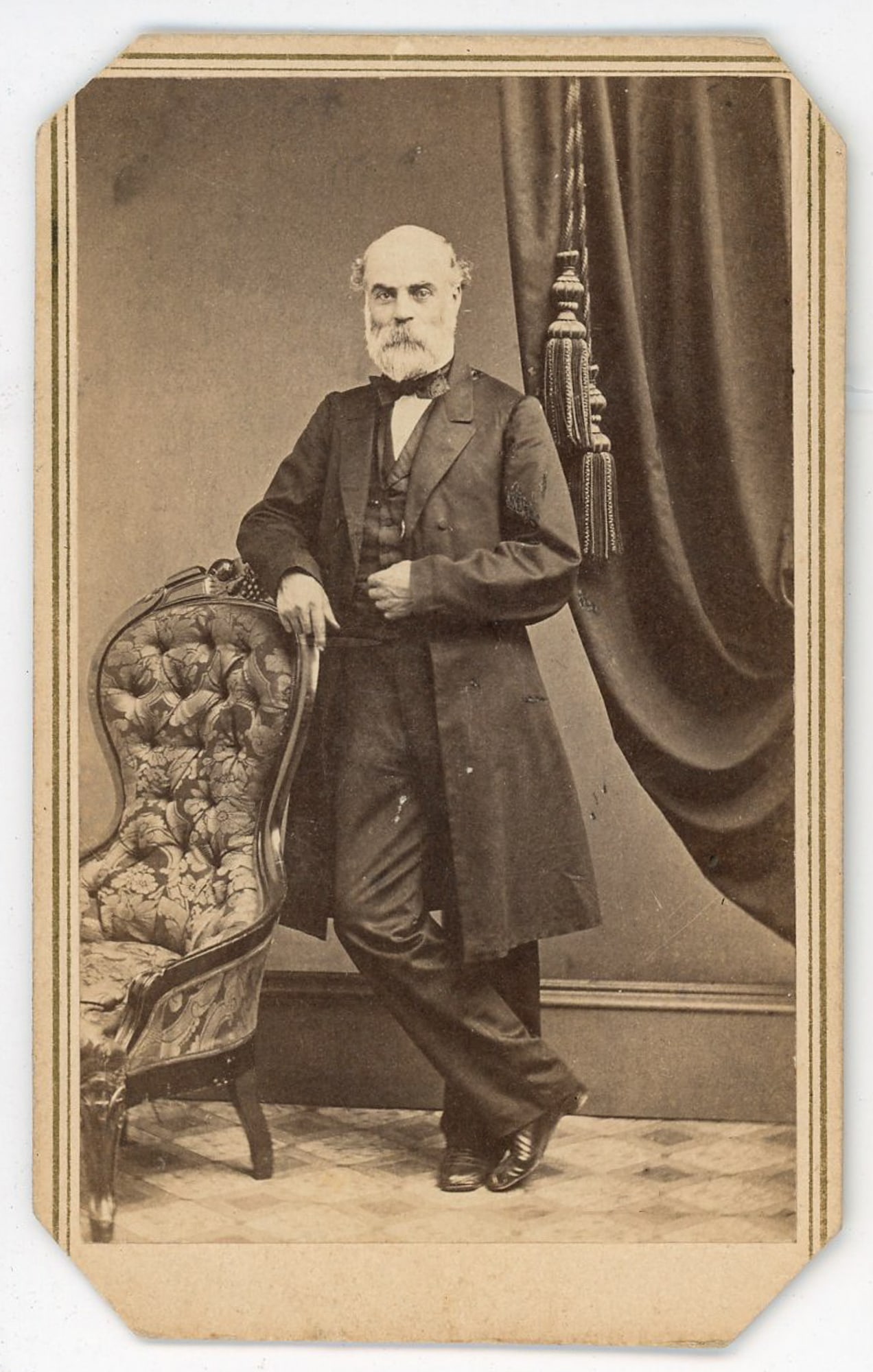 CDV William Shew (1820–1903), Self-Portrait, San Francisco (1 of 3)