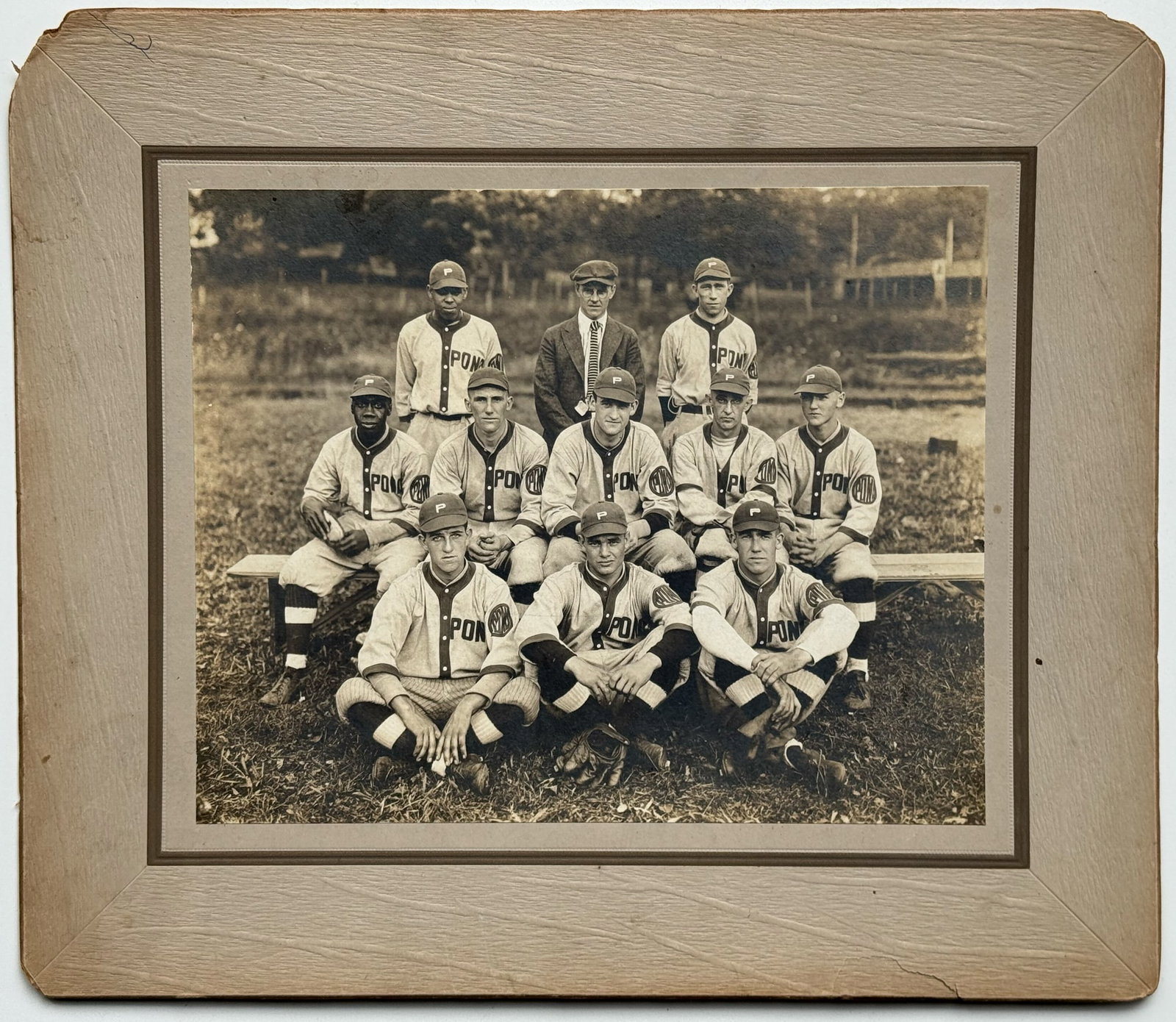 Negro League Team Portrait, Attributed Pond Giants, c. 1915–1935 (1 of 2)