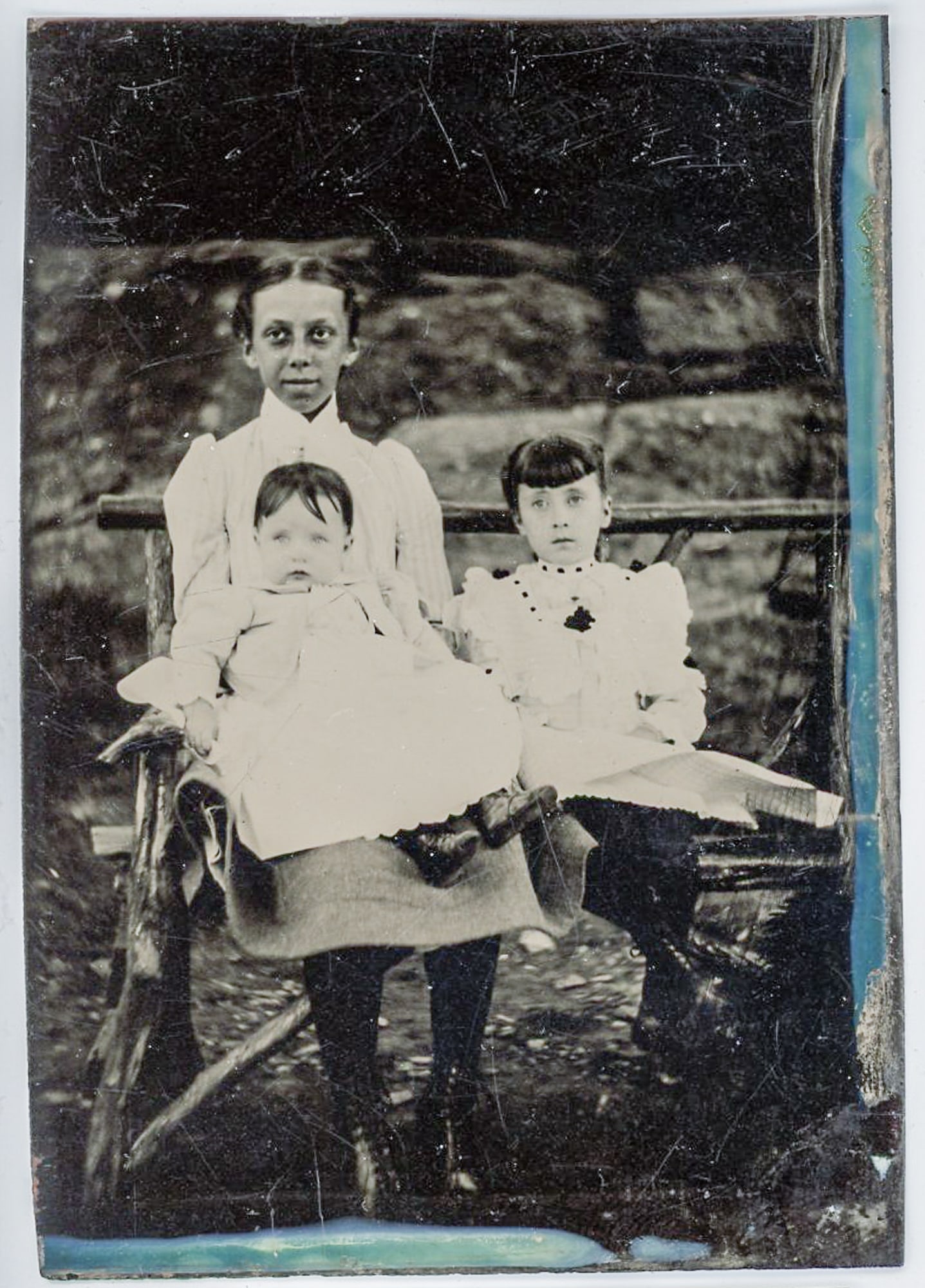 CDV Tintype of African American Nanny with Two Children (1 of 1)