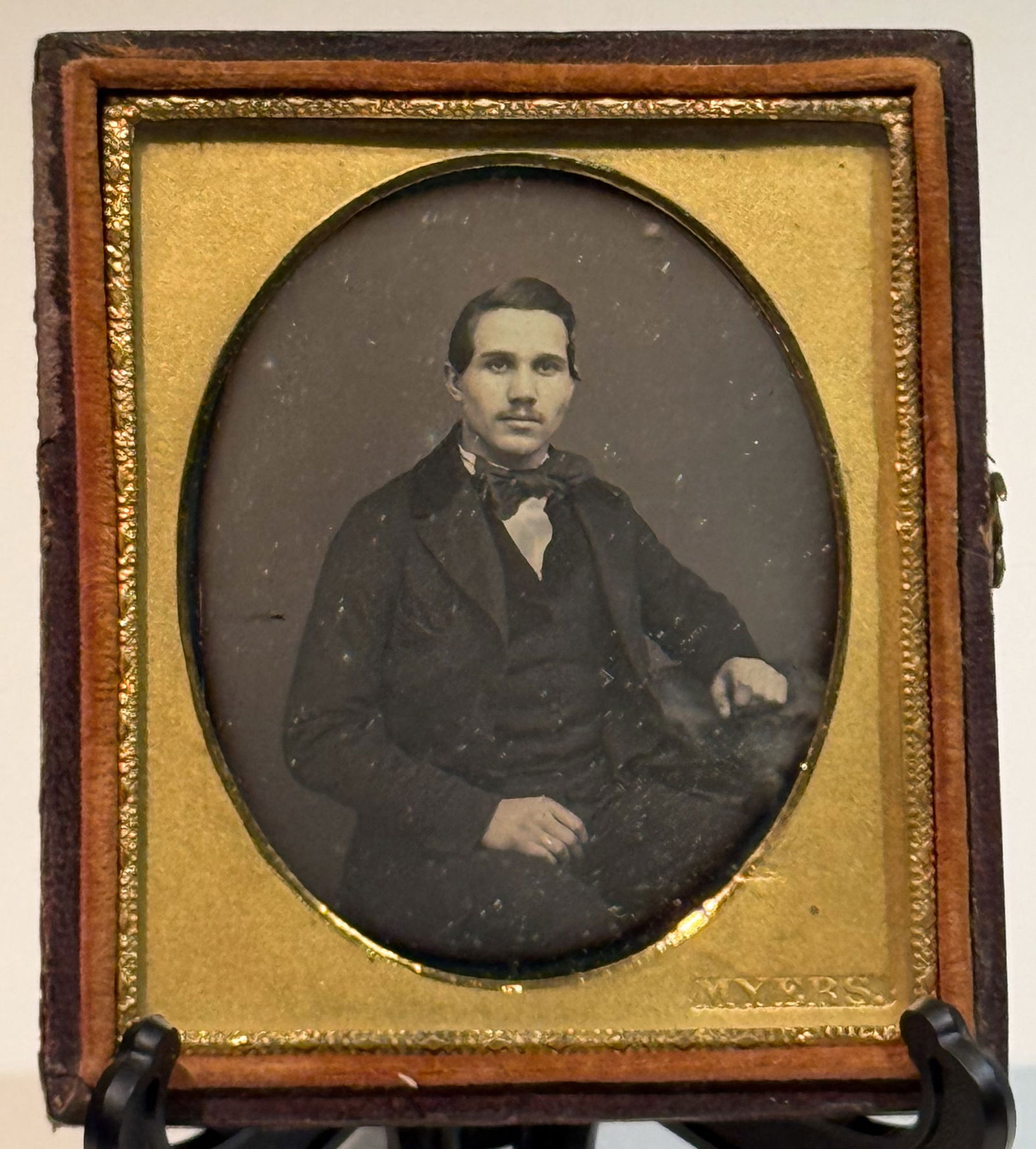 Daguerreotype Studio Portrait of a Young Man, Attributed Meyers (1 of 3)
