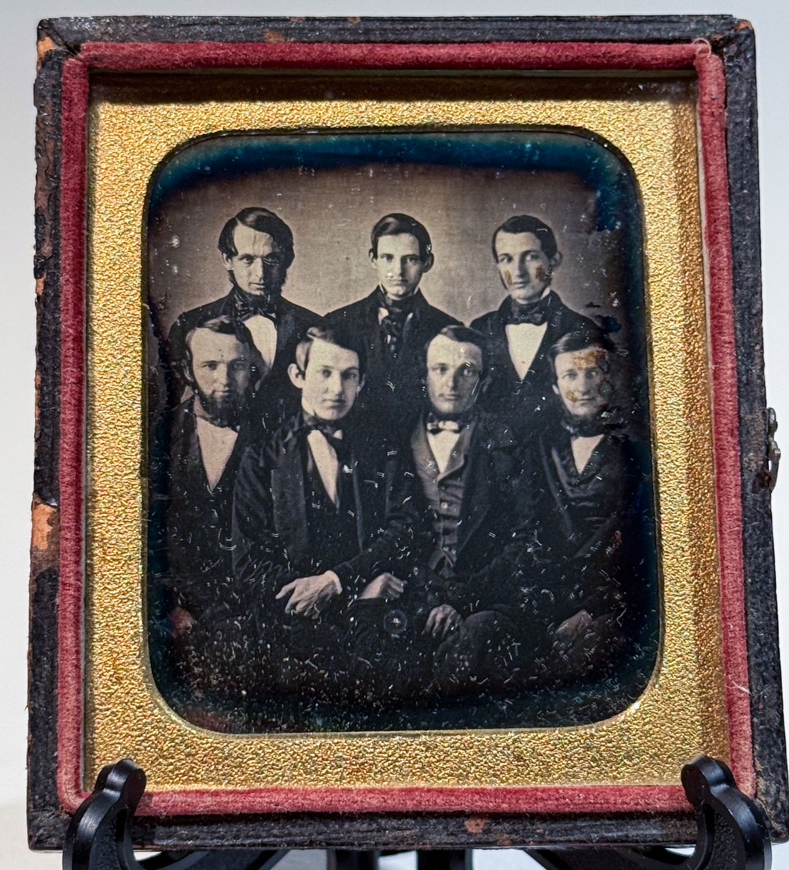 Daguerreotype Group Portrait of Seven Men (1 of 1)