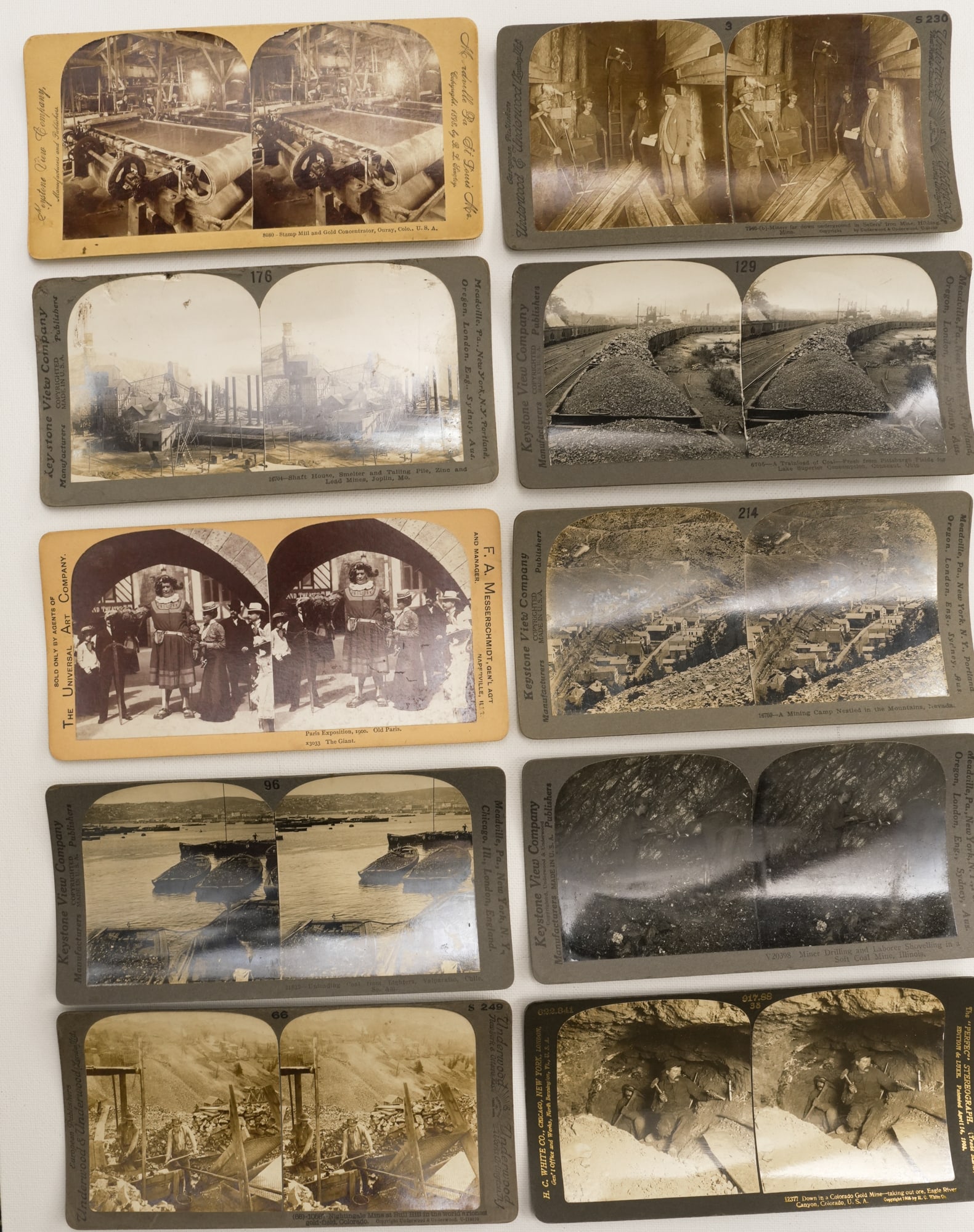 Mining and Industrial Operations Stereoview Group (1 of 2)