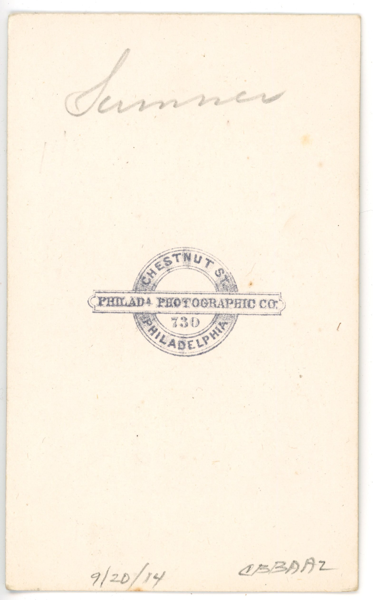 CDV Charles Sumner Signed Portrait - 2