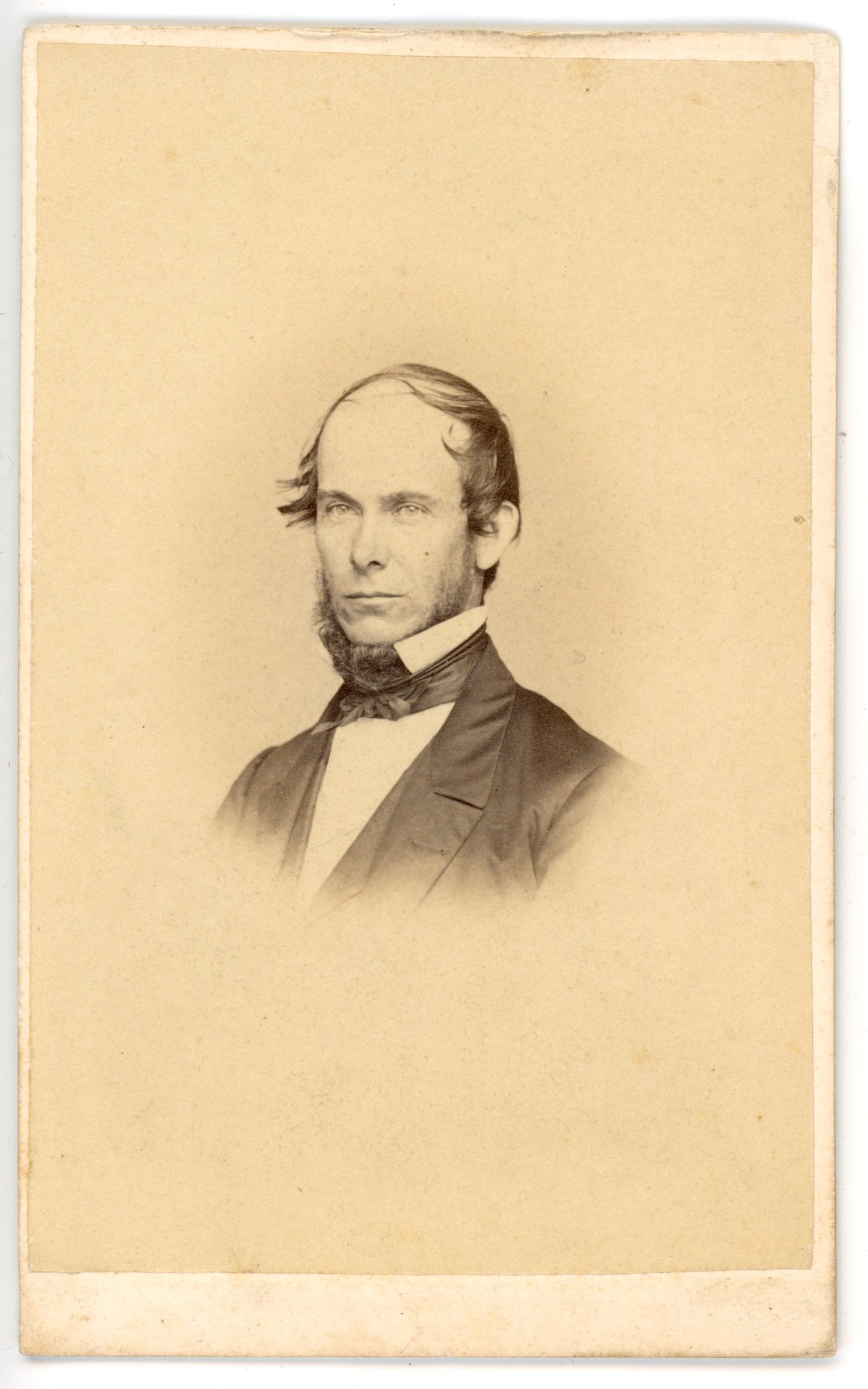 Civil War Era CDV Portrait, Henry F. Warren, Waltham MA (1 of 2)