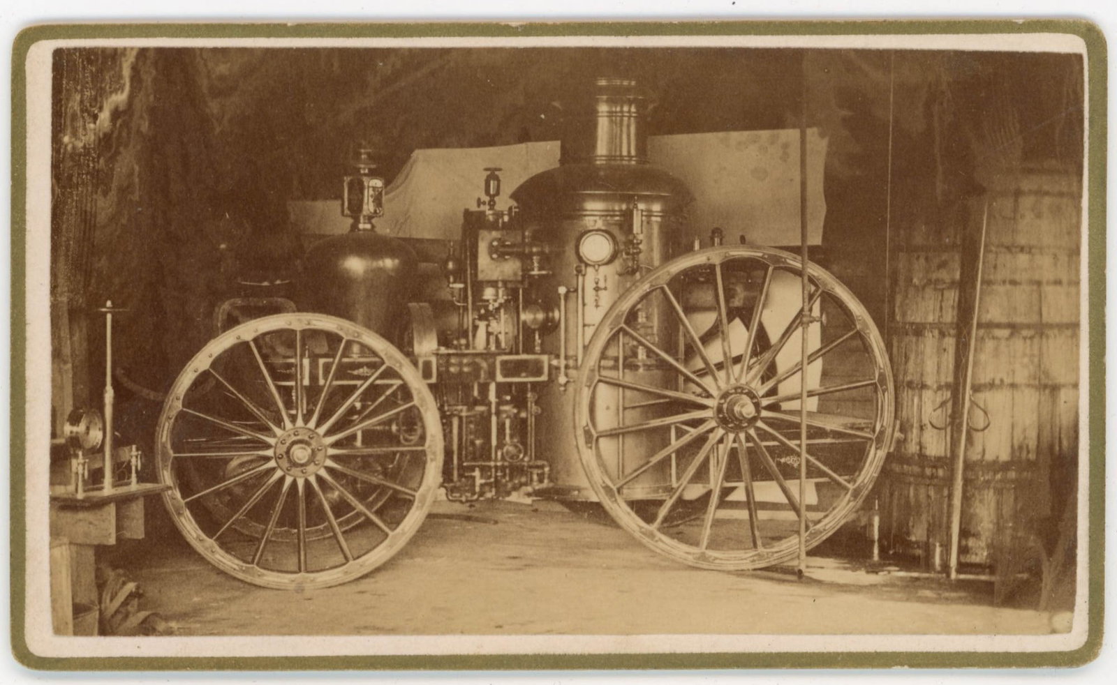 CDV Steam Fire Engine by Watts P. Corey, Stanton, Amsterdam NY (1 of 2)