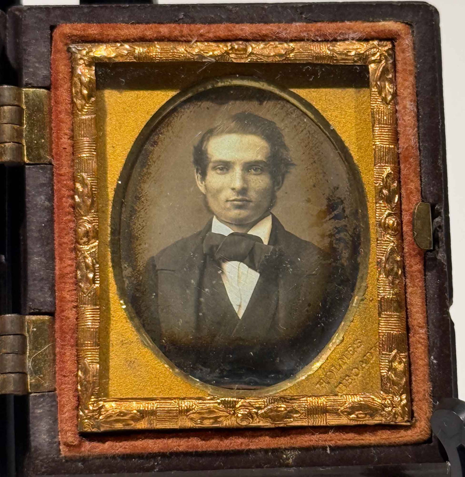 Daguerreotype, Unidentified Young Man, Holmes, Broadway, NYC (1 of 4)