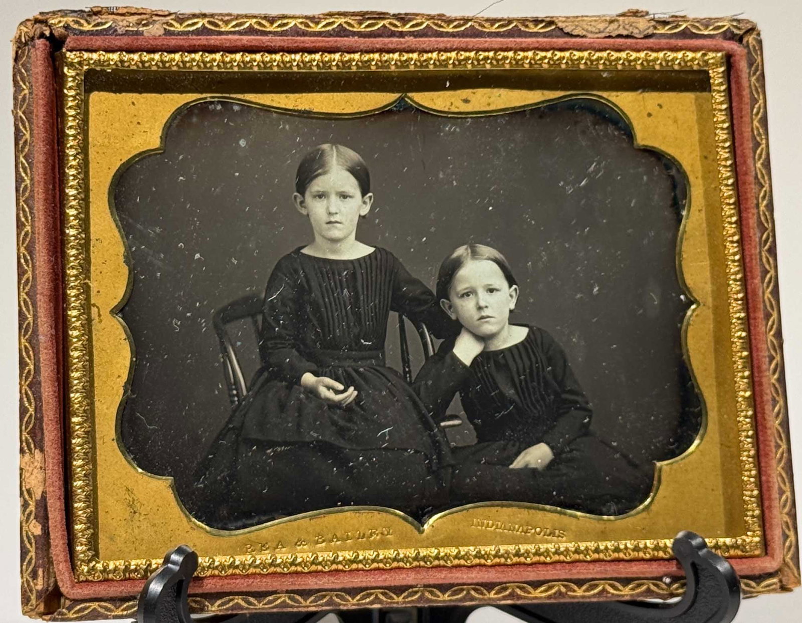 Daguerreotype, Two Children, Rea and Bailey, Indianapolis (1 of 3)