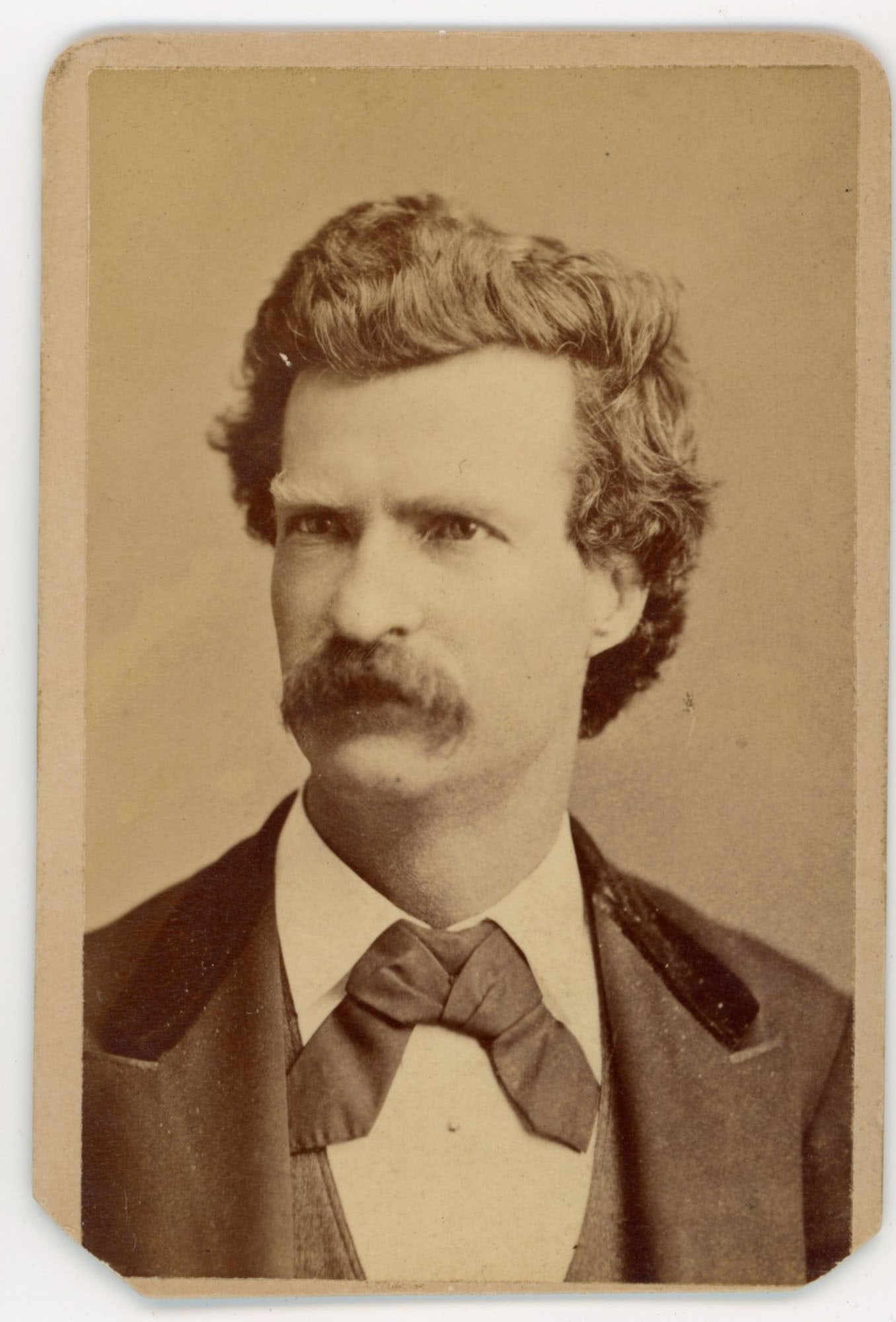 CDV, Mark Twain, Gurney & Son, New York, Bust Portrait Variant (1 of 2)