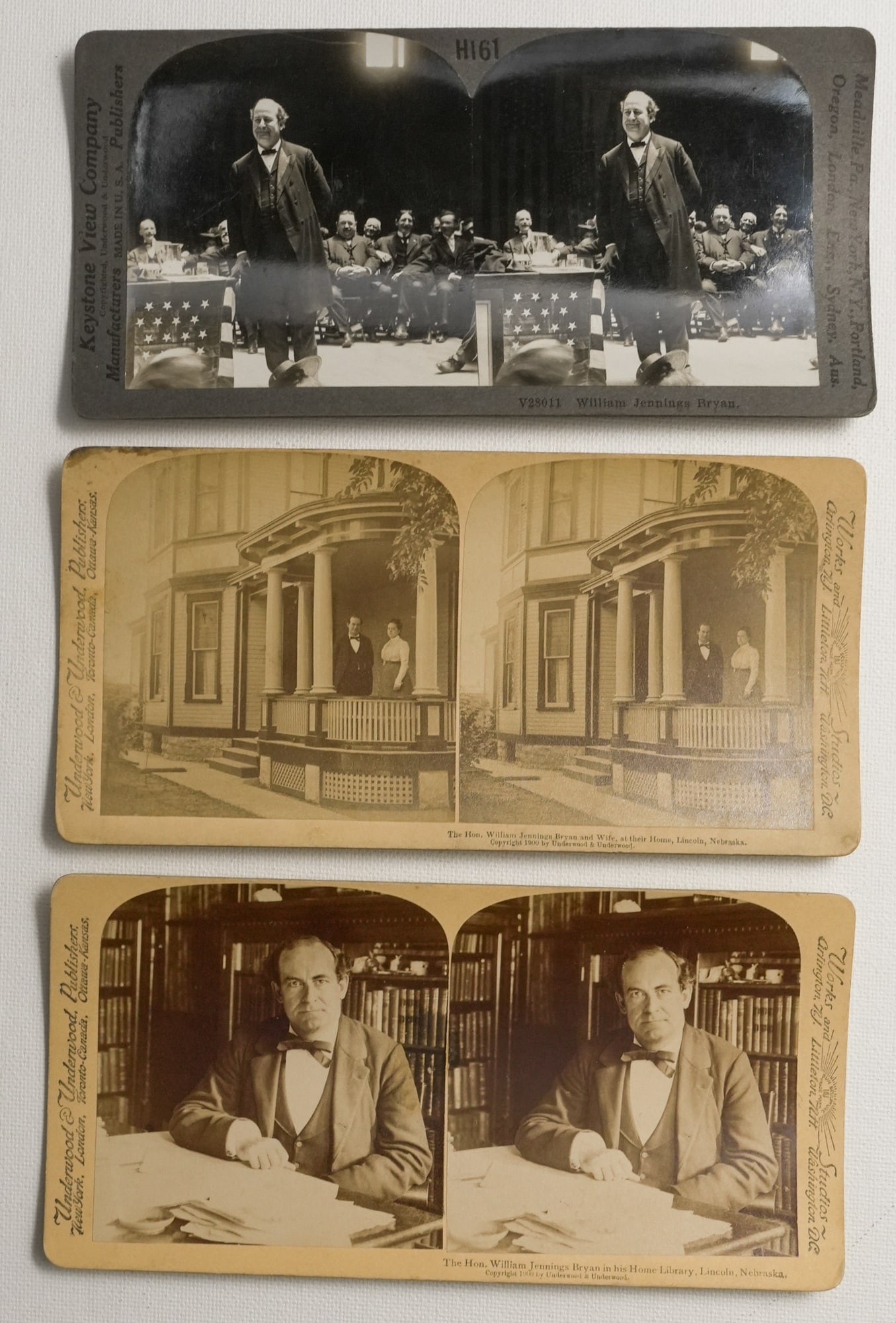 Stereoviews, William Jennings Bryan, Three Views, Nebraska (1 of 1)