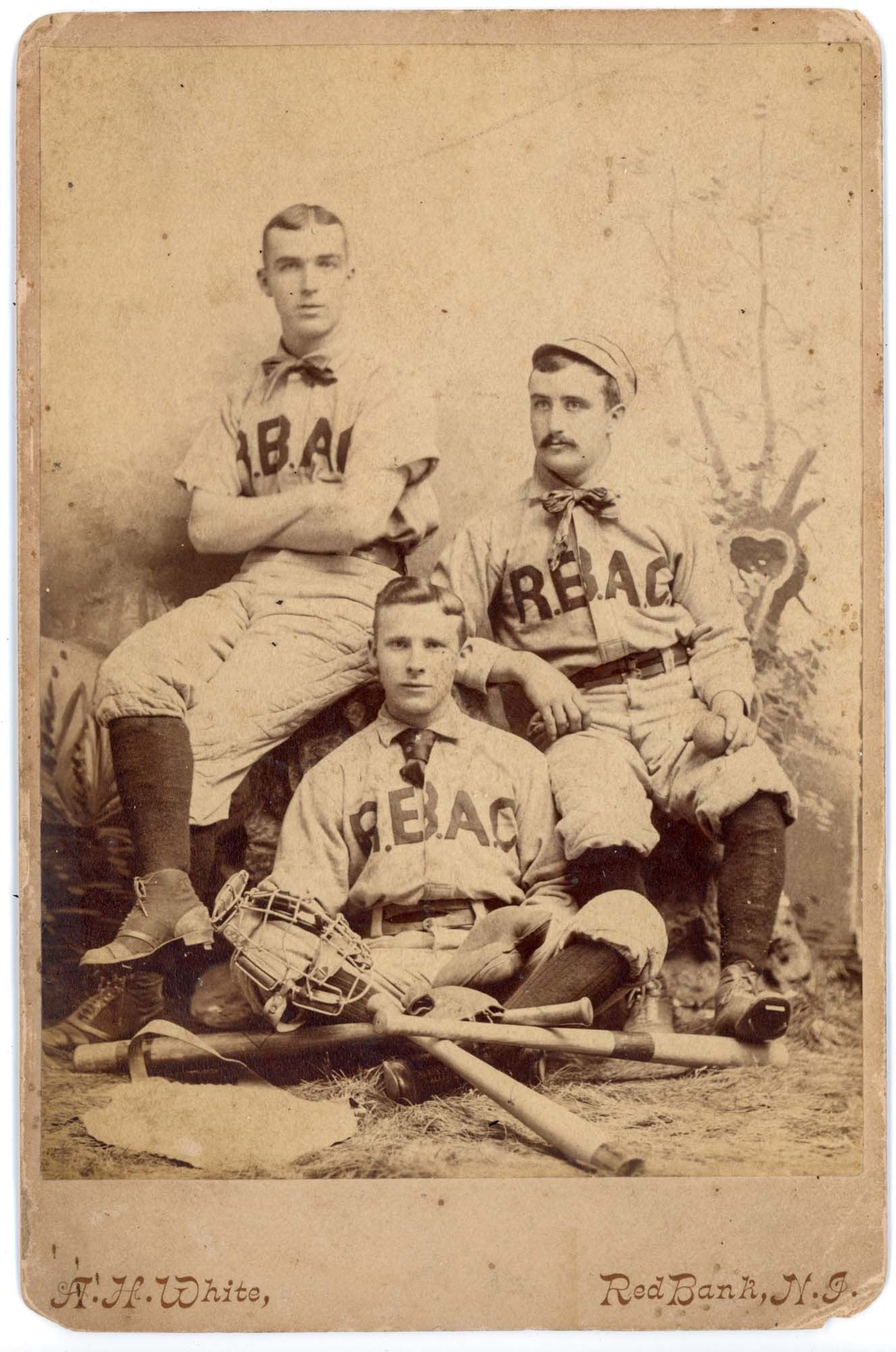 Cabinet Card, R.B.A.C. Baseball Team, Red Bank NJ (1 of 2)