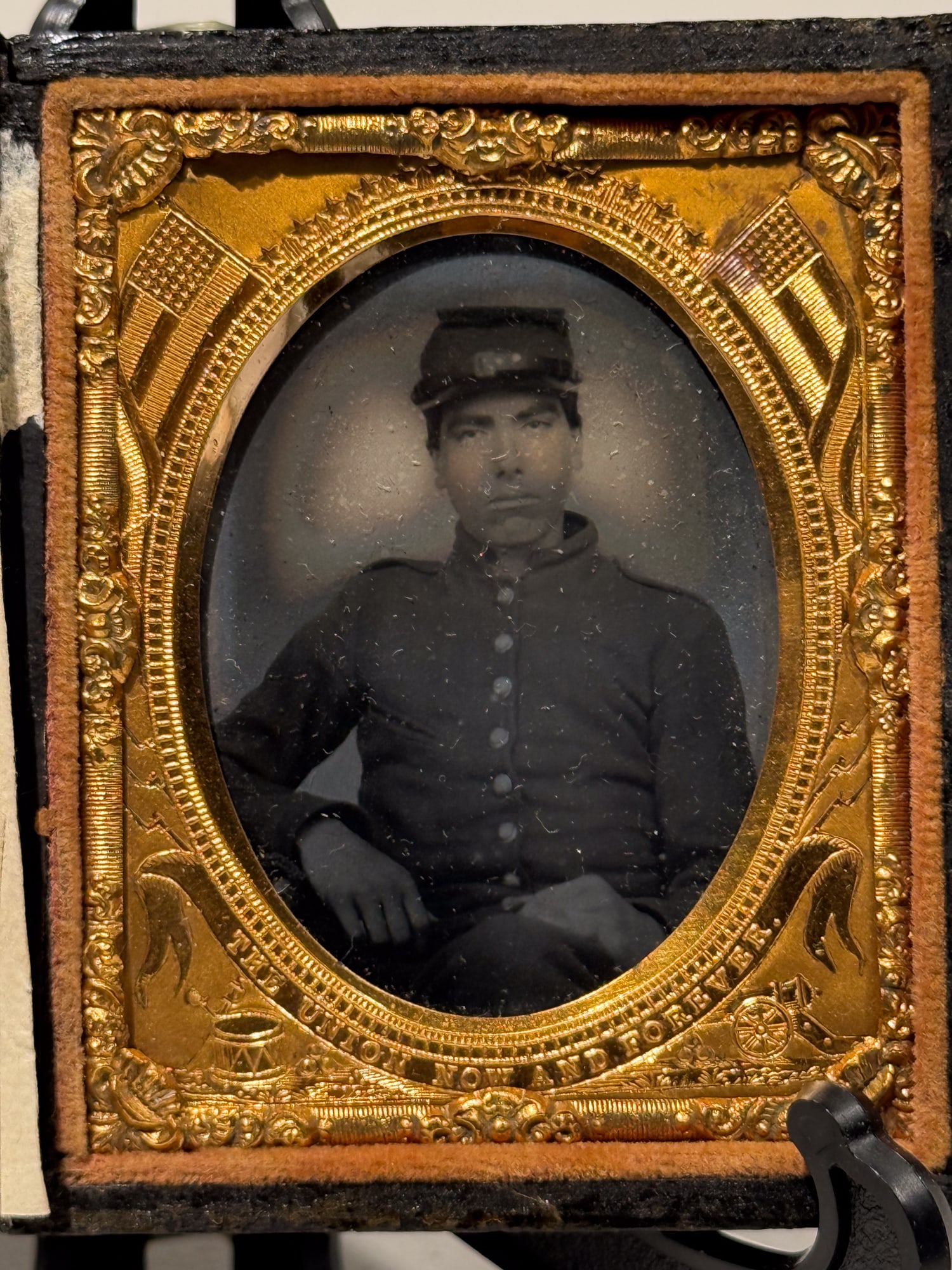 Ninth Plate Tintype, Civil War Soldier, Patriotic Mat (1 of 4)