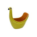 MCM 1960's Yellow Bitossi Ceramic Bird Bowl, Aldo Londi Era