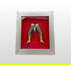 Graef Schmidt "Lady Legs" Corkscrew, Framed. c 1890s.