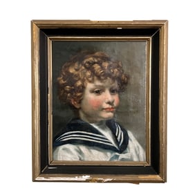Sailor Boy Portrait. Artist Unknown. c. 1870-90