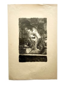 Pierre Bonnard, Femme Debout, Lithograph, Signed, c 1920s