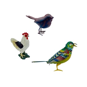 Vintage Toy Birds, Lot of 3