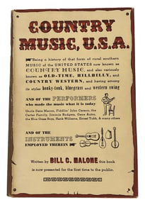 Country Music, USA by Bill Malone. 1968