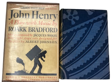 John Henry American Folklore Books, Woodcuts by JJ Lankes. Lot of 2