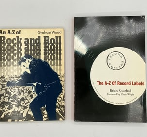 An A-Z of Rock and Roll. 1971. Southall, Brian. A-Z of Record Labels. 2003. Lot of 2.