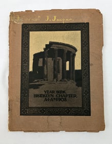 1908 Year Book of the Brooklyn Chapter of the (AIA) American Institute of Architects. Illustrated