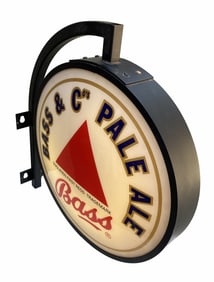 Bass & Co's Pale Ale Double-Sided Lighted Globe Signage