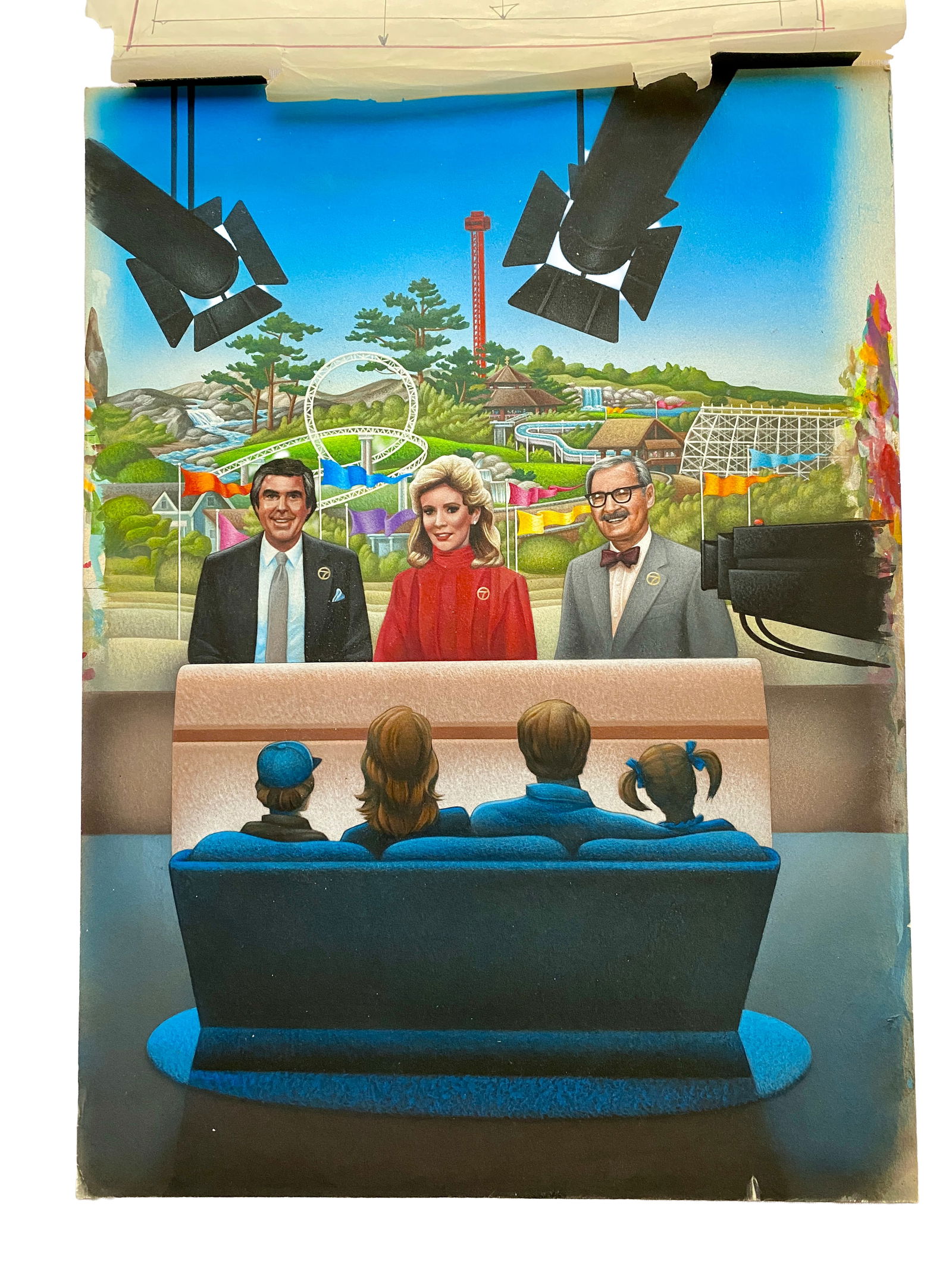 Paul Moyer Ann Martin Dr. Martin Fischbeck KABC Six Flags Magic Mountain Promotional Graphic (1 of 3)