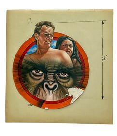 Charlton Heston & Linda Harrison Planet of the Apes Graphic