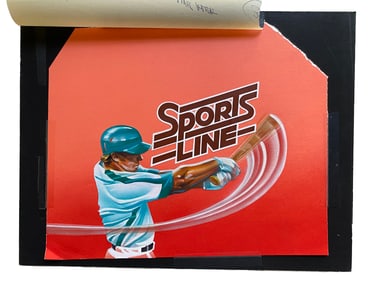 Sports Line Baseball Graphic