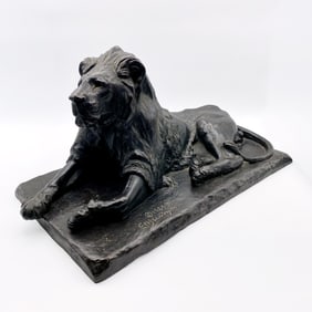 Lion Bronze Sculpture #2-Volume by Eli Harvey