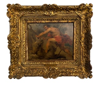 Hercules Killing Lion, School of Peter Paul Rubens