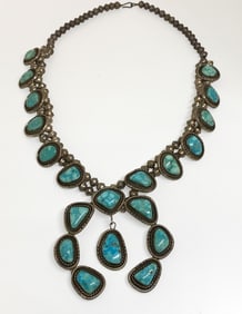 E Sandoval Large Necklace w/ Turquoise